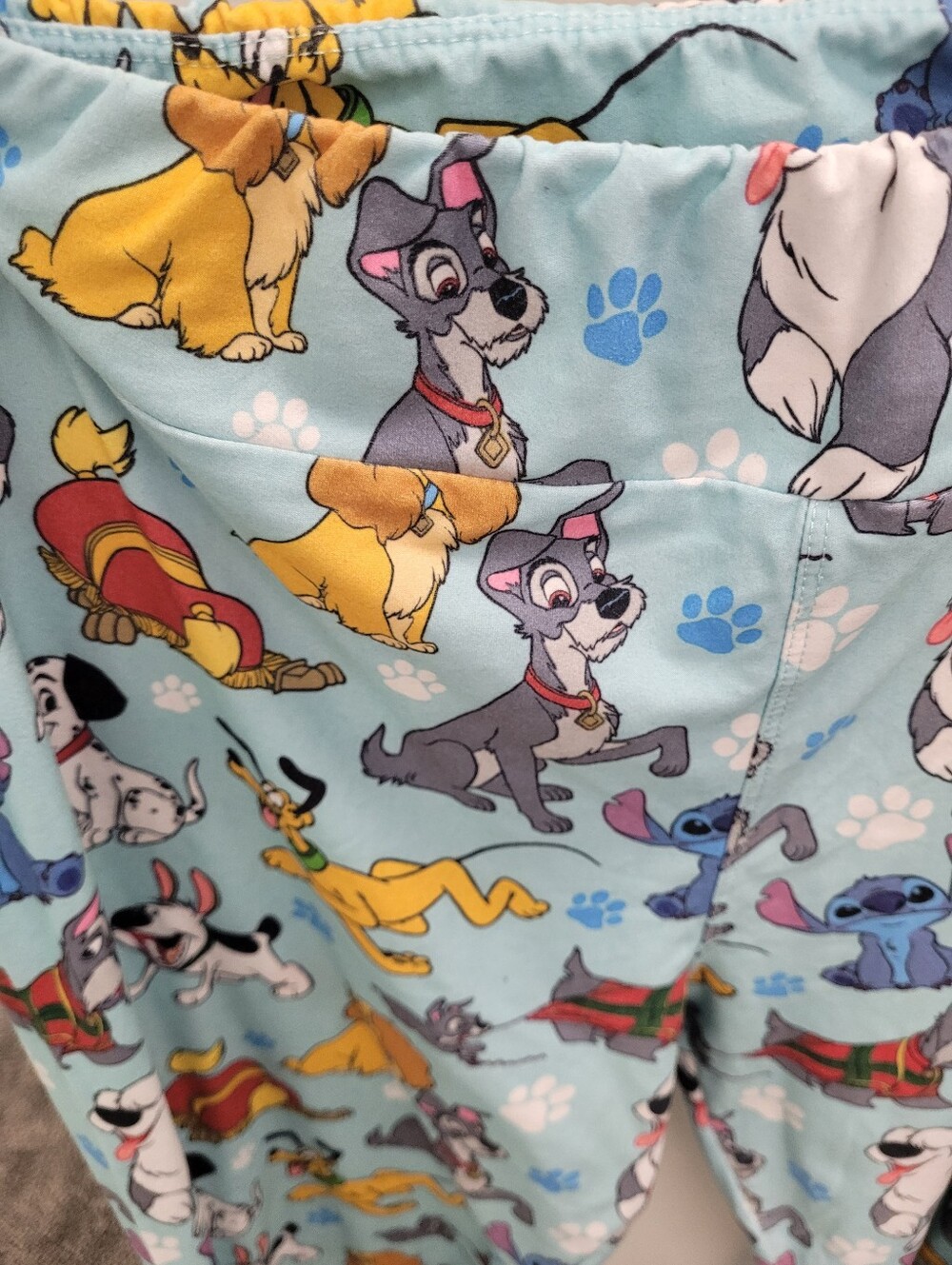 Disney Parks Disney Dogs and Stitch Blue Women’s Leggings Size XL - Picture 5 of 5